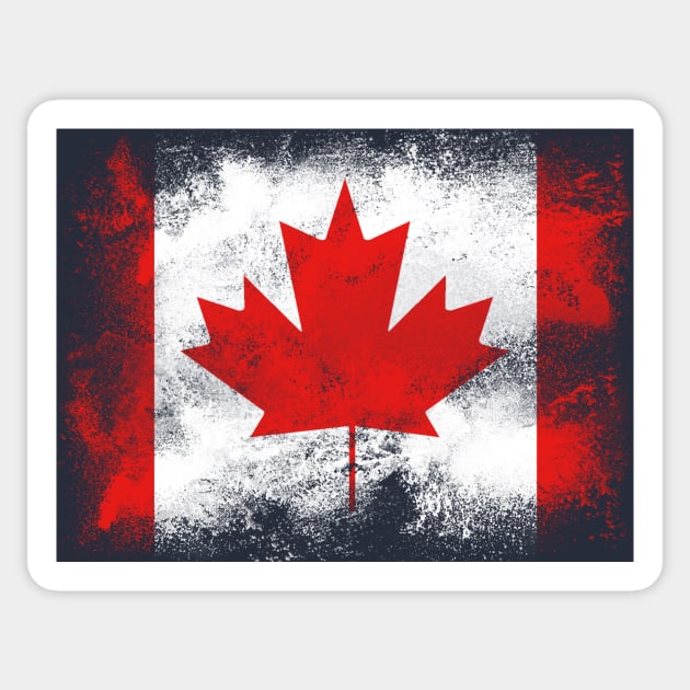 Canada flag isolated Sticker by psychoshadow